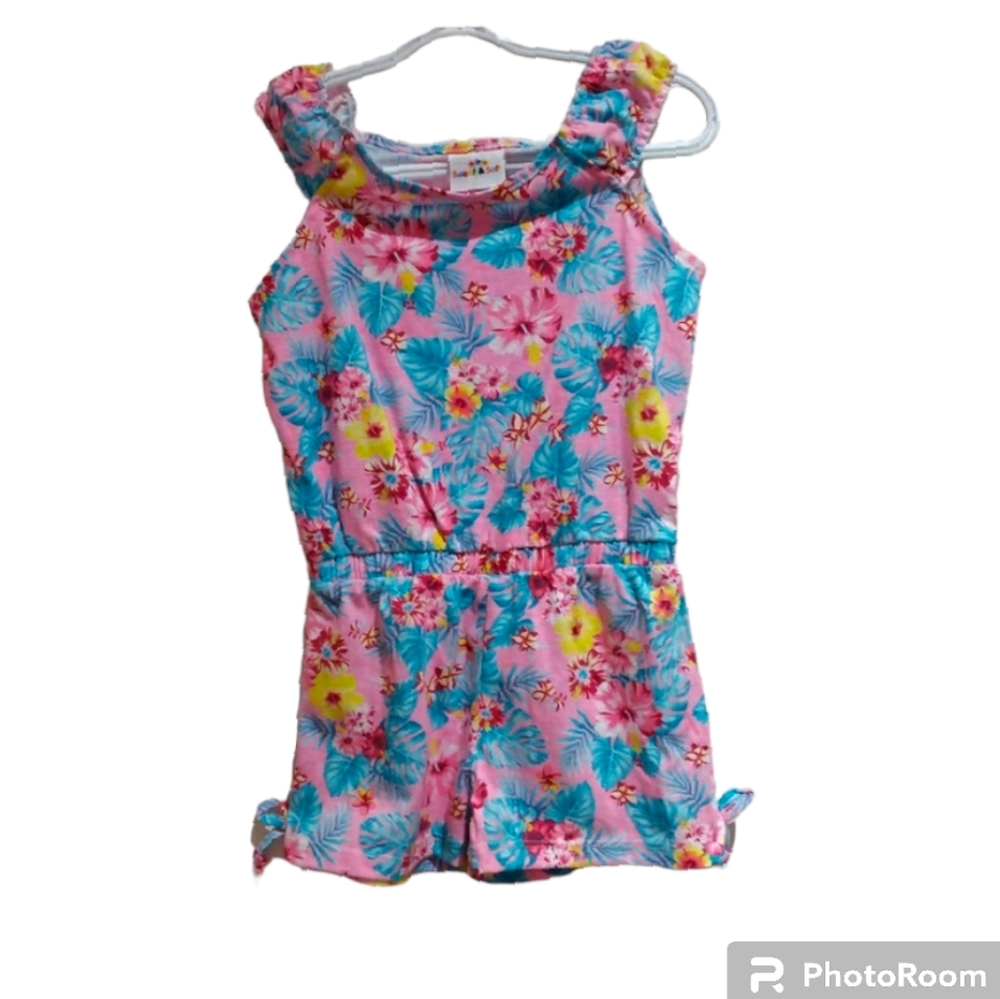 NWOT SWEET & SOFT Toddler Girls Tropical Flower Romper